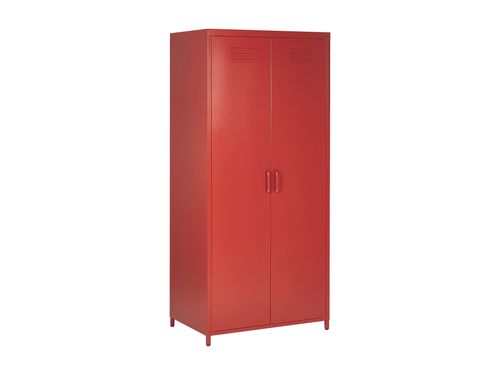 Armario de metal rojo 76 x 50 cm VARNA