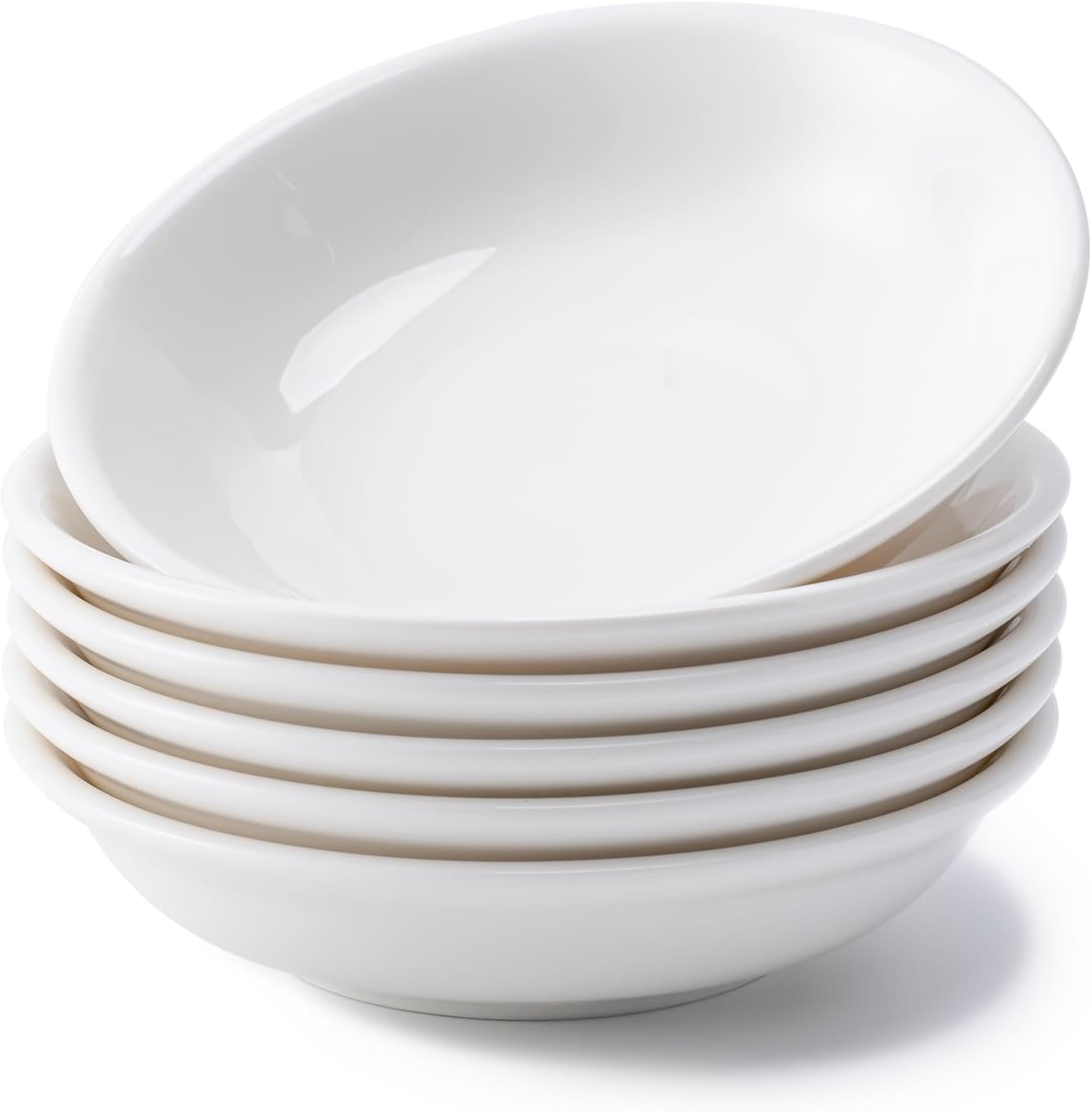 Dipping Bowls, Soy Sauce Dish Ceramic, 3 OZ Small Serving Bowls for Side Dishes Vintage Blue Stylish Design, Set of 6 Mini Appetizer Plates for Condiment Sushi Ketchup BBQ Party, 4 Inch