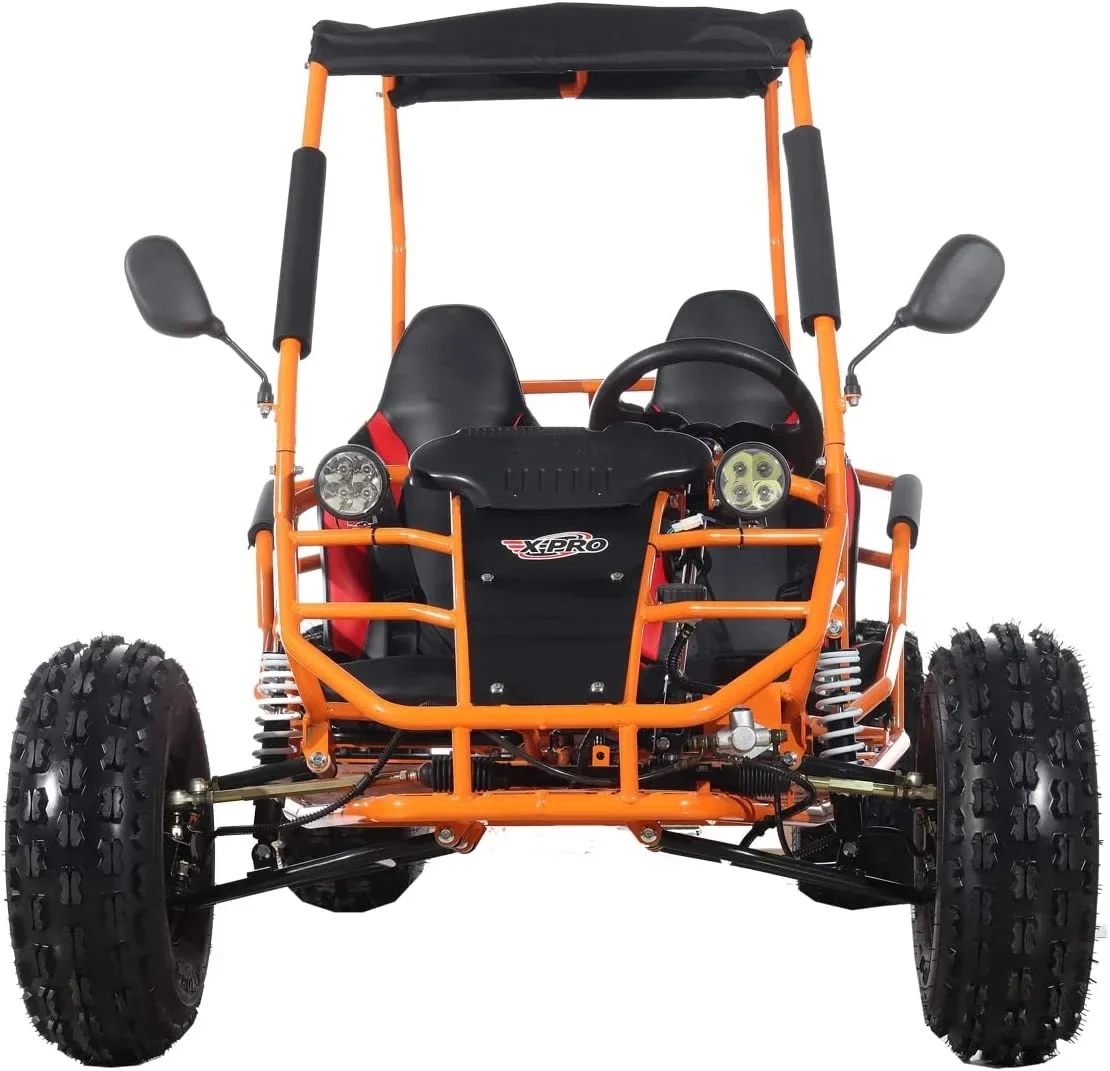 X-Pro New Rover 125cc Gas Powered Go Kart 3 Semi-Automatic Transmission w/Reverse Big 18"/19" Wheels