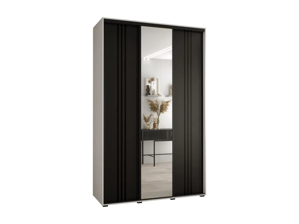 ARMARIO Alkifurniturees 7 DE PUERTAS CORREDERAS 235.2/150/45 3 puertas (Blanco/Blanco/Oro) 23256ABOB