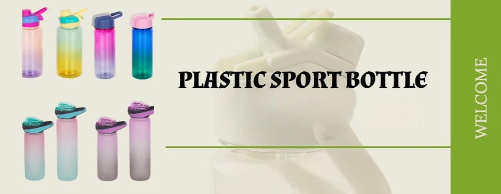 Plastic sport bottle lineup