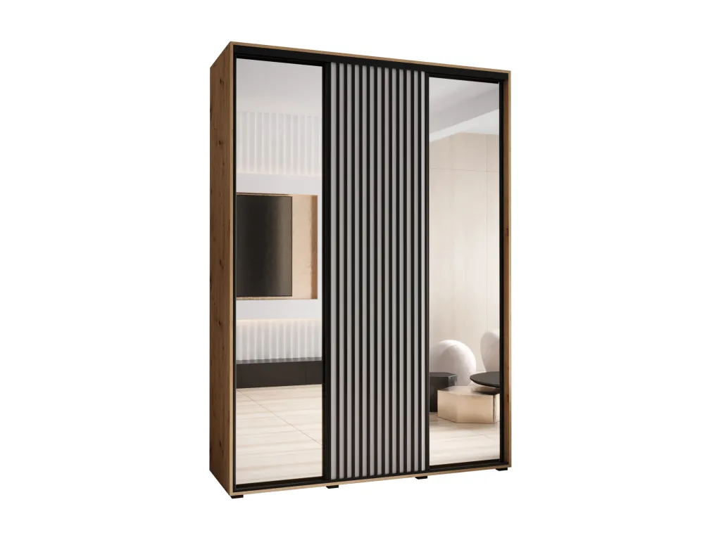 ARMARIO Vivircalido 2 DE PUERTAS CORREDERAS 235.2/180/60 3 puertas (artisan/blanco) 28258hdsc