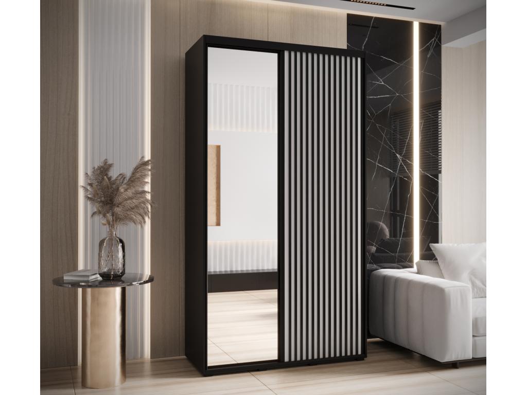 ARMARIO Hominor 2 DE PUERTAS CORREDERAS 205 - 2/140/60 2 puertas negro/blanco