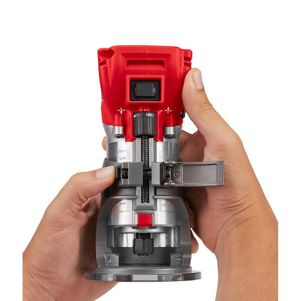 Milwaukee M18 Fuel 18V Lithium-Ion Brushless Cordless Compact Router With Plunge Base - 48-10-5601 - Image 7 Milwaukee M18 Fuel 18V Lithium-Ion Brushless Cordless Compact Router With Plunge Base - 48-10-5601 - Image 7