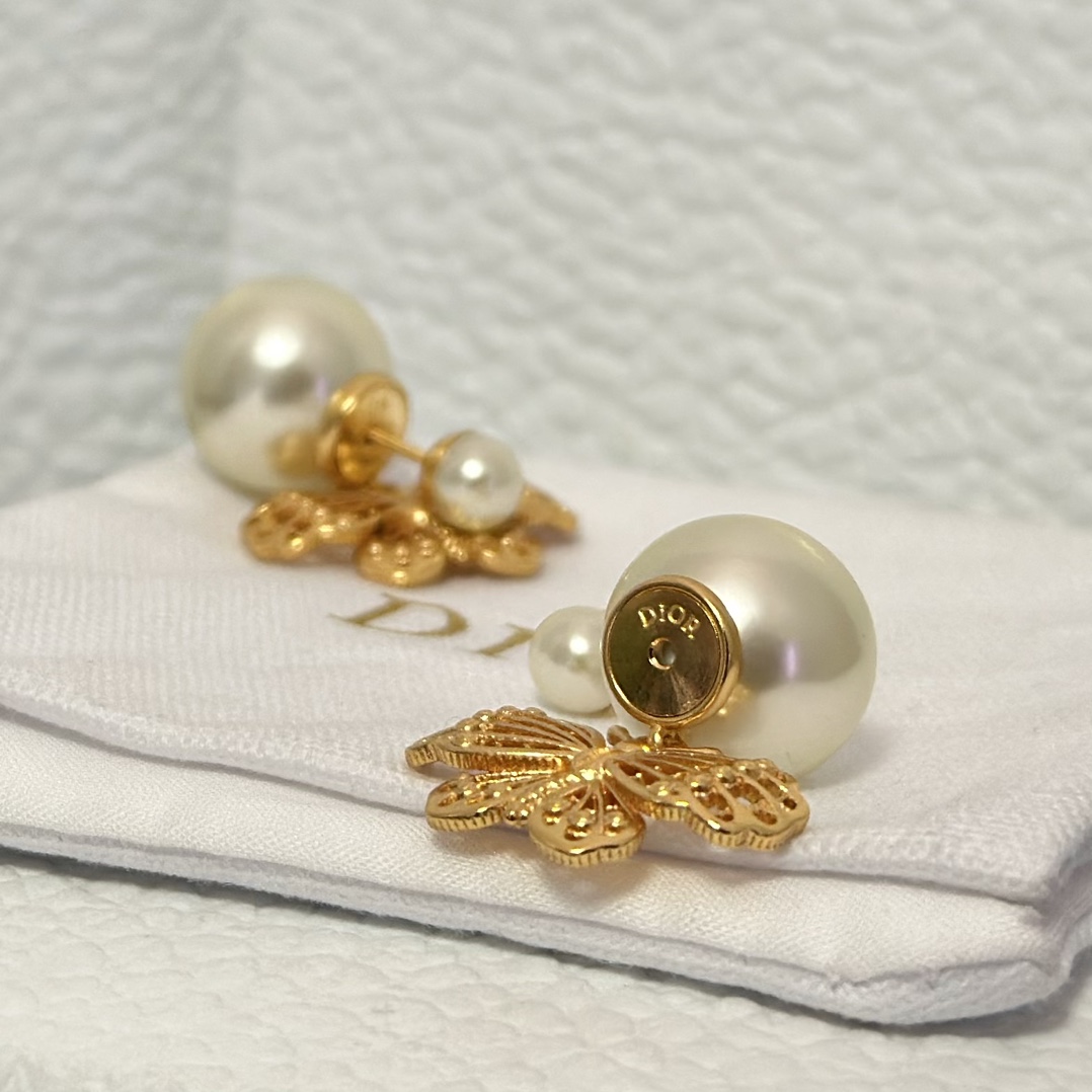 Dior Butterfly Dangle Earrings - Original Replica Club