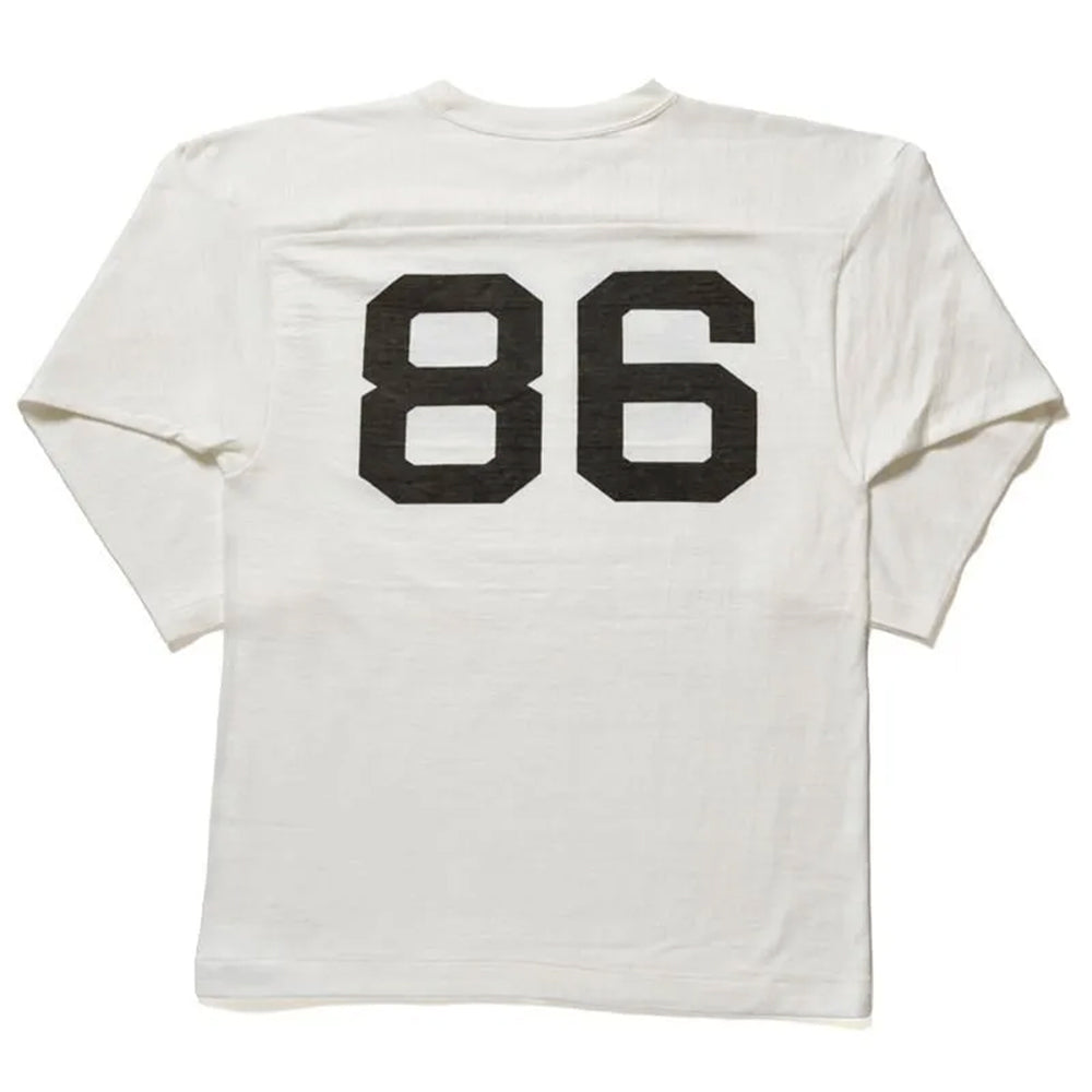 Warehouse & Co - T shirt Sleeve Football 4063 - Blanc