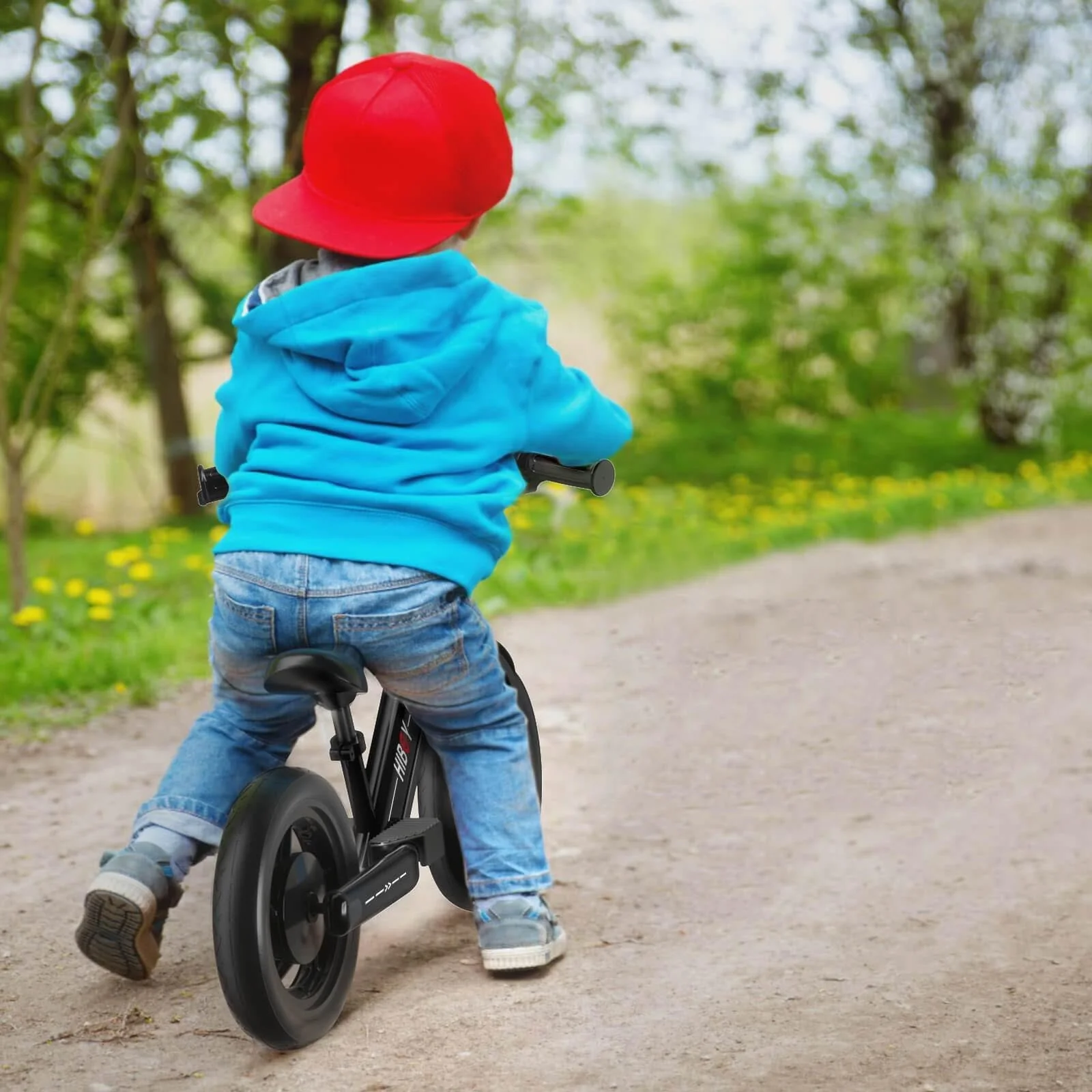Hiboy BK1 Electric Bike for Kids Ages 3-5 Years, 24V 100W Electric Balance Bike 12 inch Inflatable Tire Adjustable Seat, Electric Bicycle Gift for Kids - Image 6
