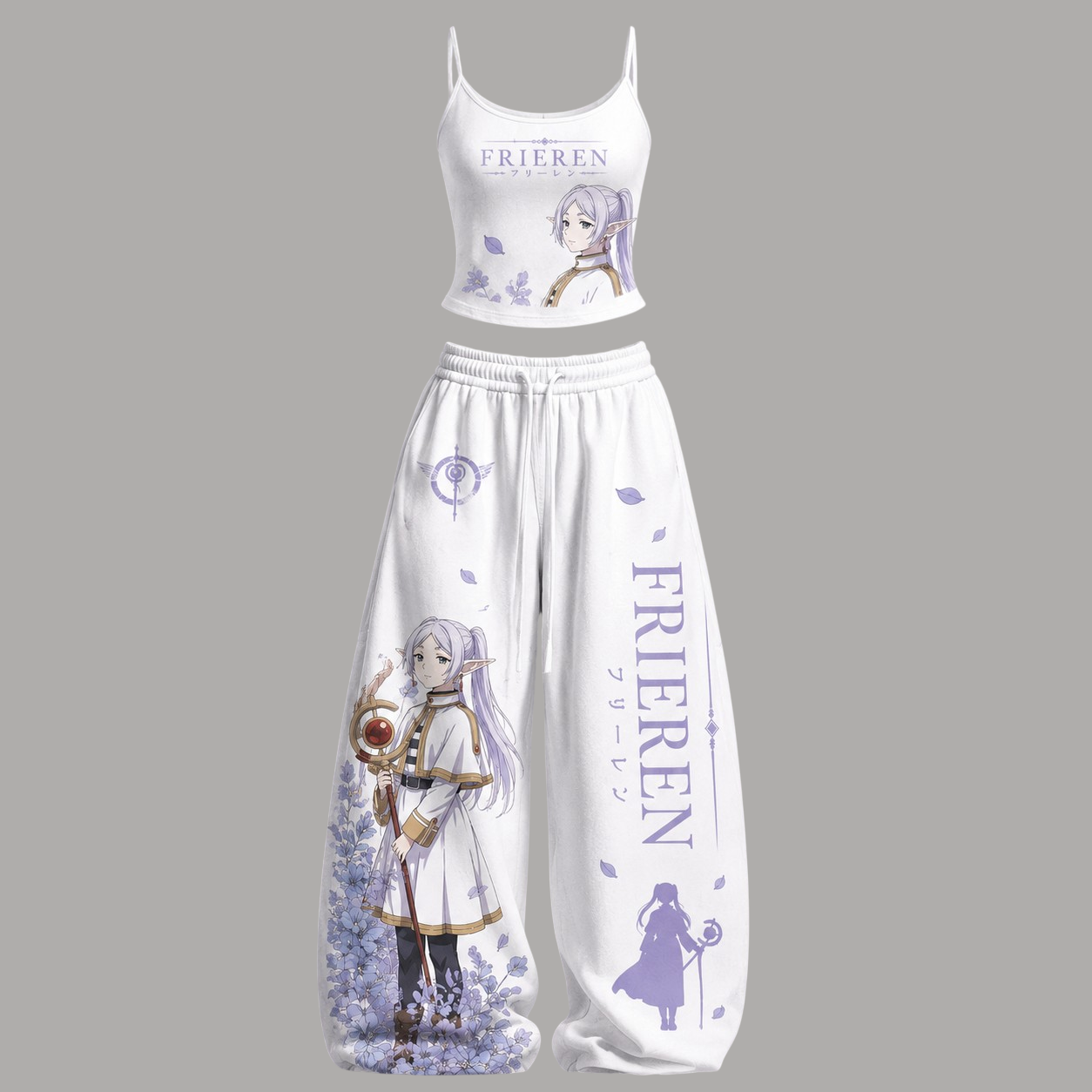 Frieren Top & Elasticated Trousers Two-Piece Set