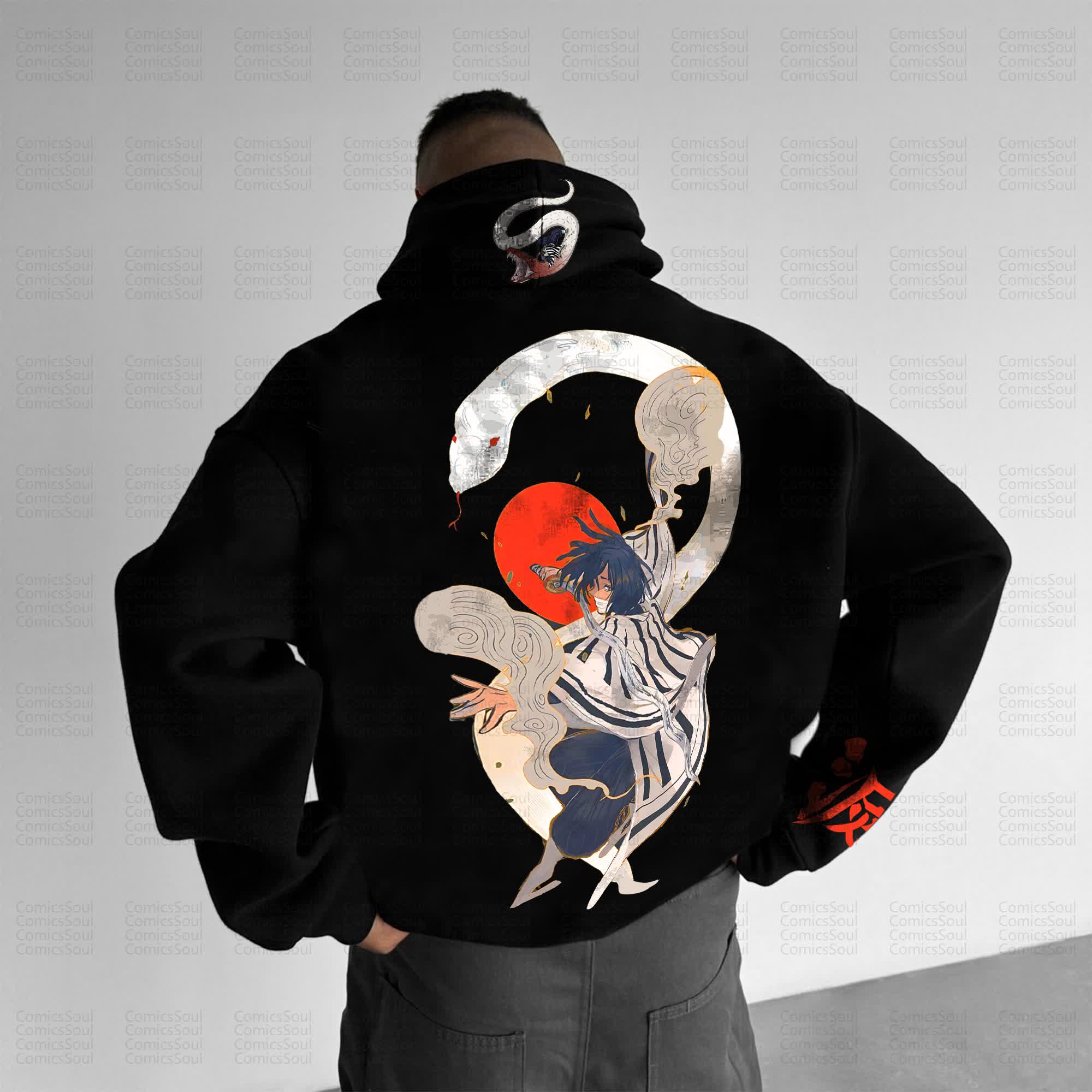 Unisex Anime Graphic Streetwear Vintage Hoodie丨Comicssoul