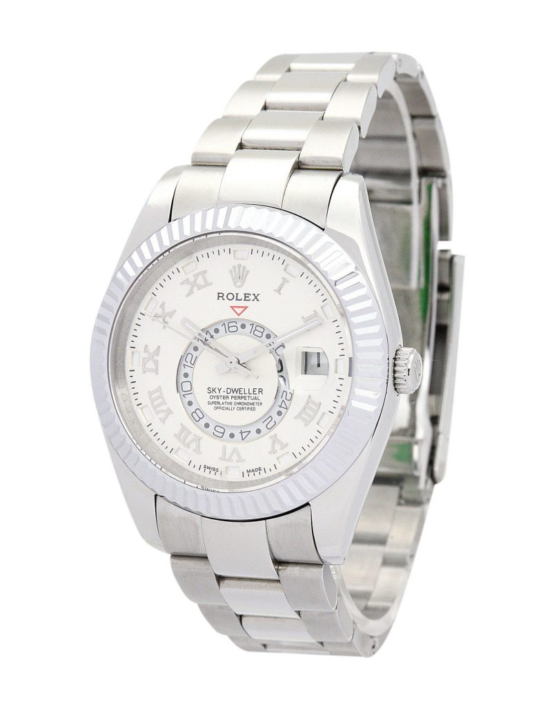 Replica Rolex Sky-Dweller 42mm White Dial 326938