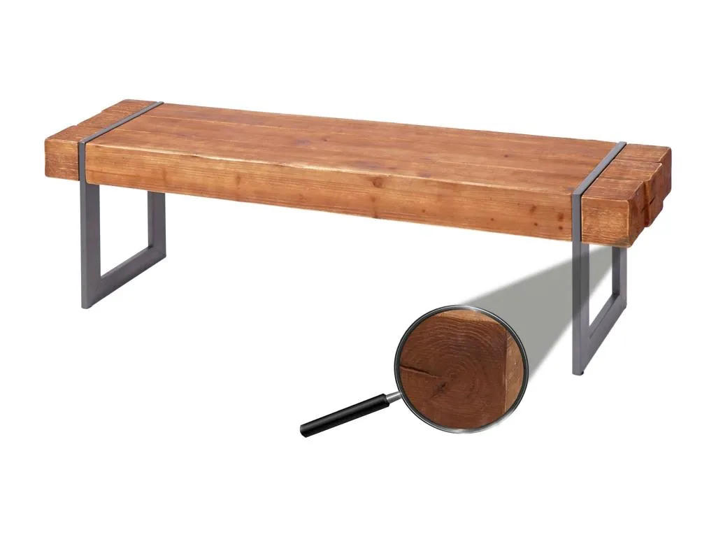 Asiento corrido Nidovia marrón 160 cm egk1966859