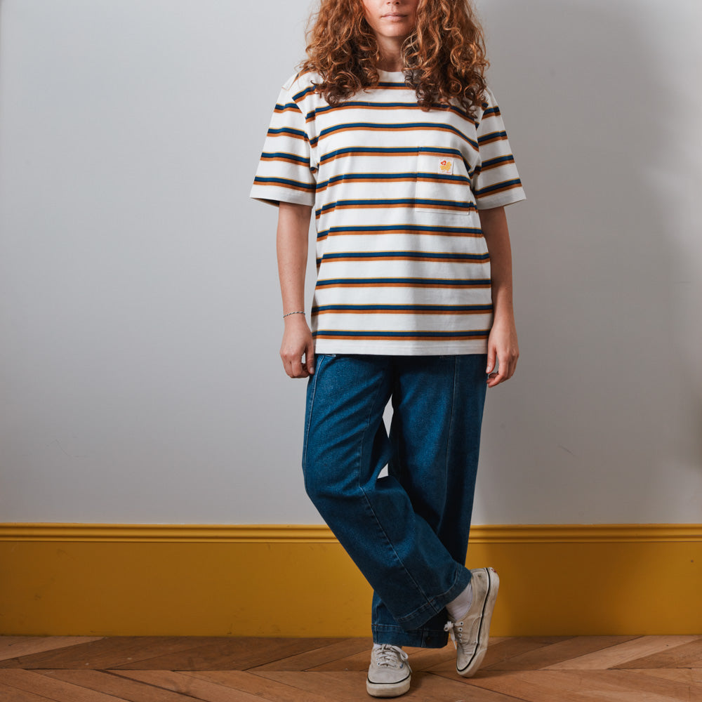 Merci - T-Shirt Vadim Stripes - Crème