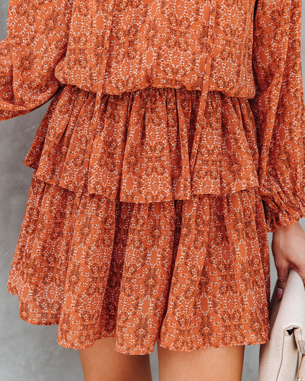 Mason Printed Tiered Mini Dress - Se7enfashion