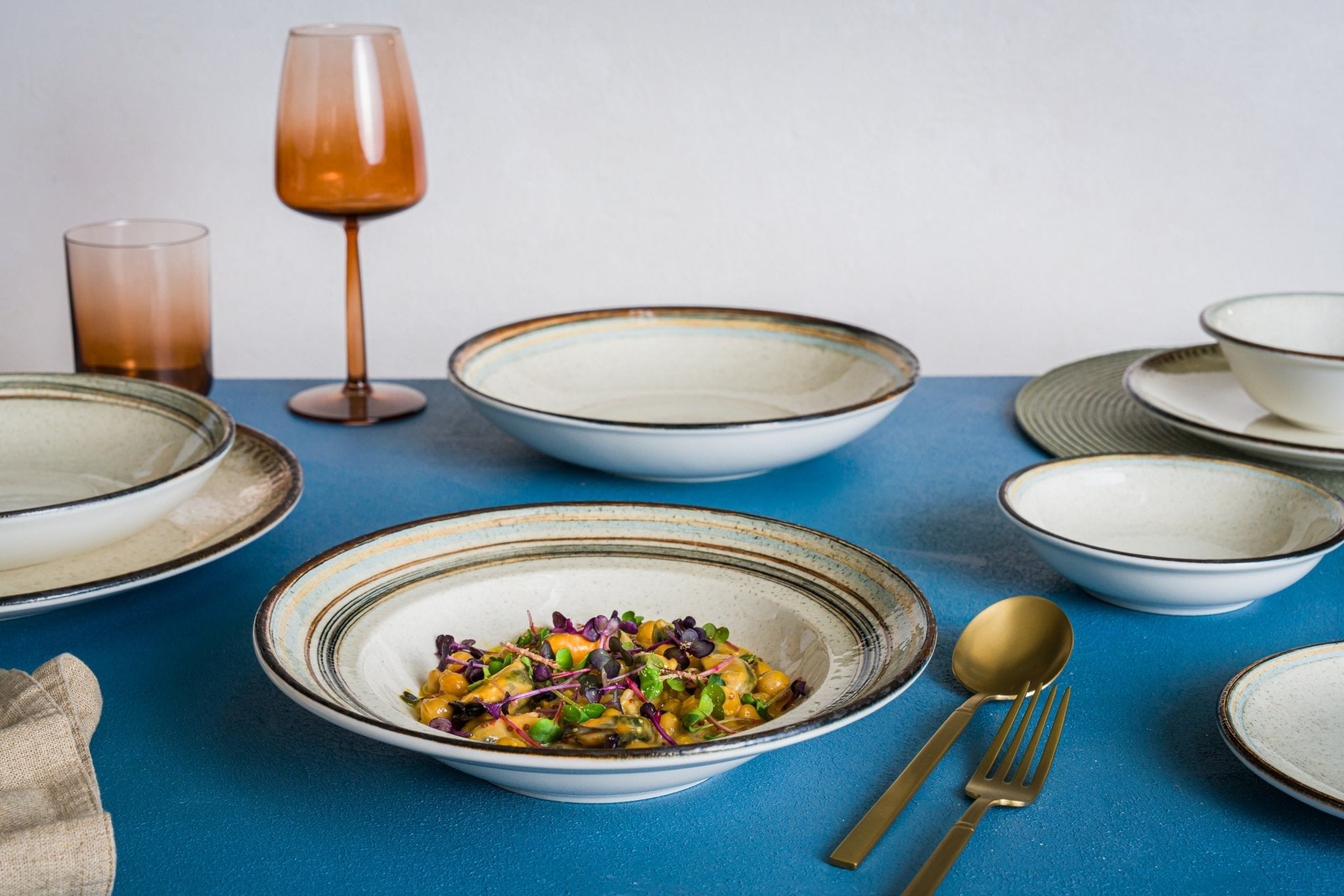 Bonna Dinerbord - Cortado - Porselein - 30 cm - set van 6