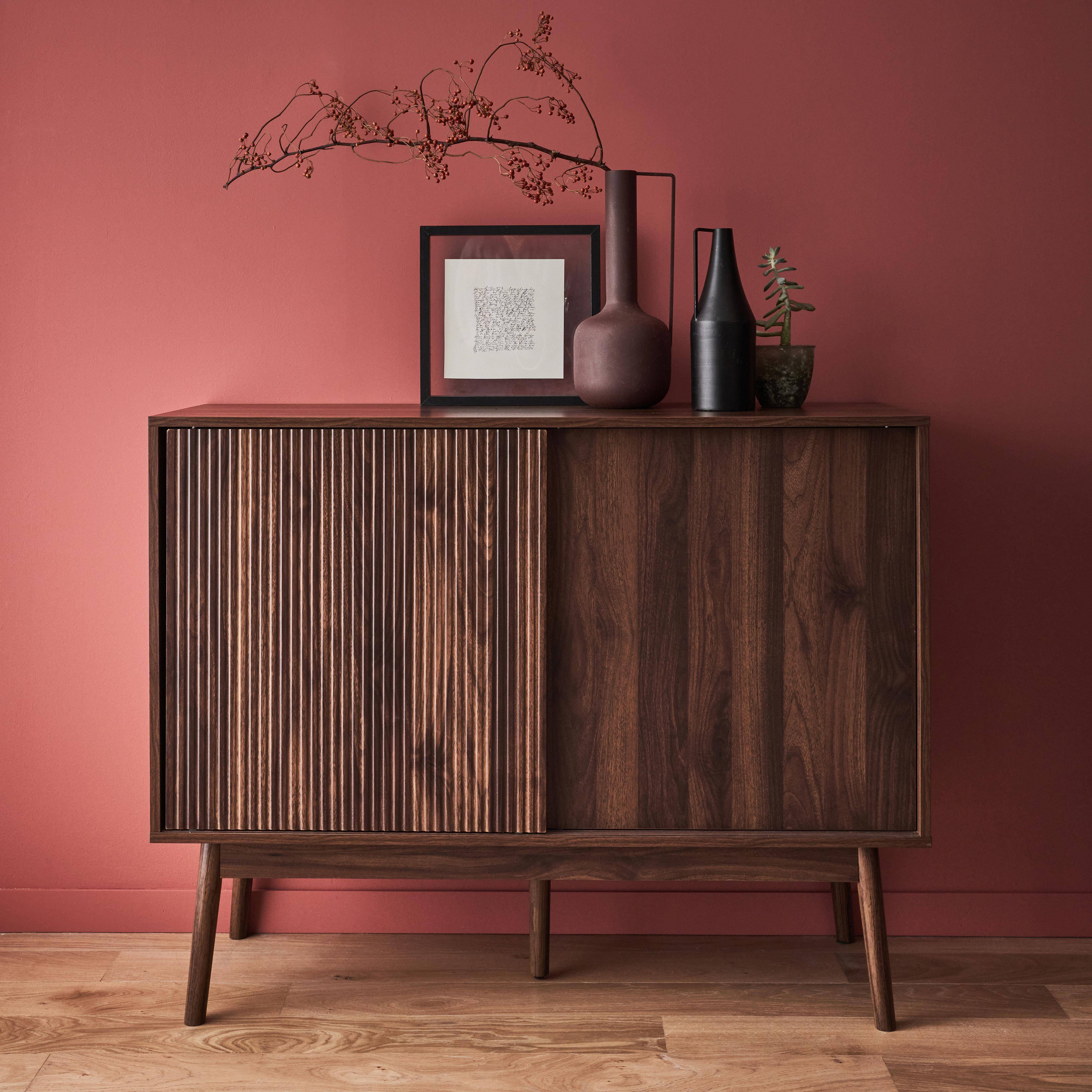 Linear - Aparador de efecto madera, 115cm
