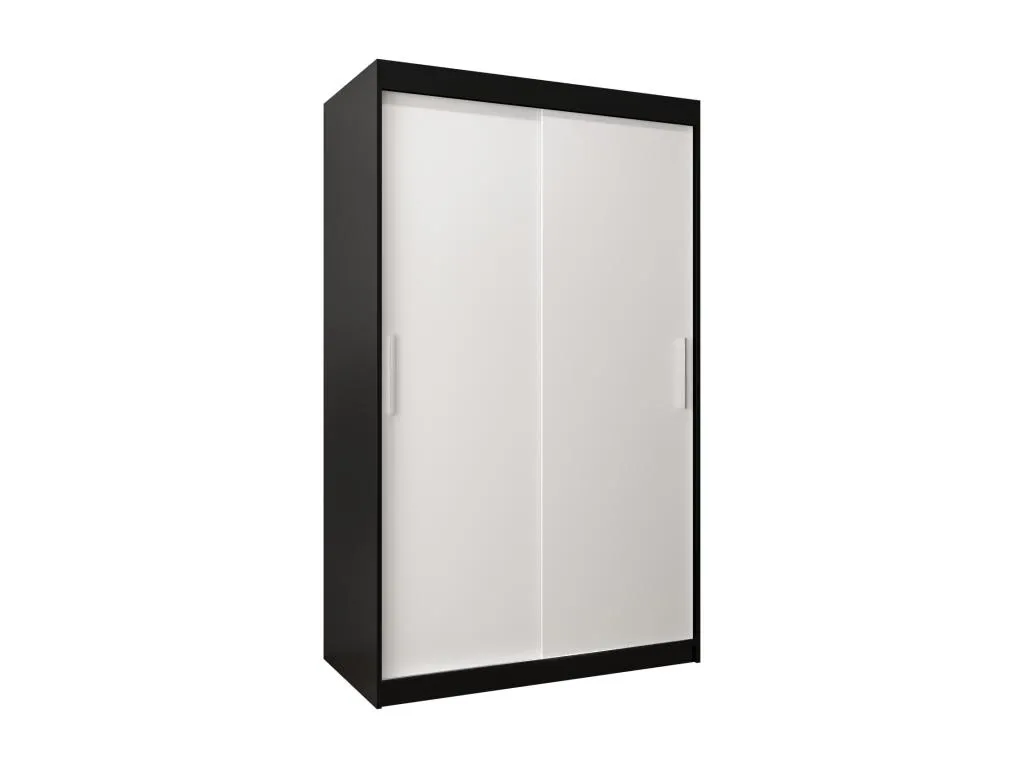 Armario Mueblestop de puertas correderas 200/120/62 2 puertas (negro/blanco) 39458GRJF