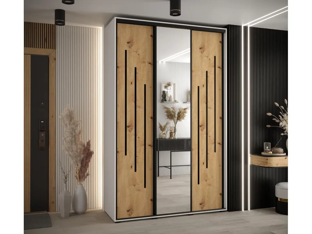 Armario con puertas batientes 3 puertas 235,2x150x45 cm. tje3608998