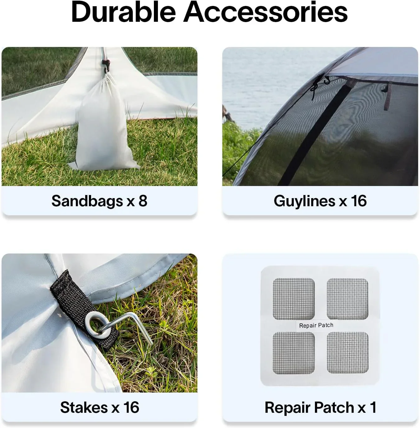 Screen gazebo sleeps 6-10-15 people Igloo-style canopy tent mosquito net on the sides Perfect