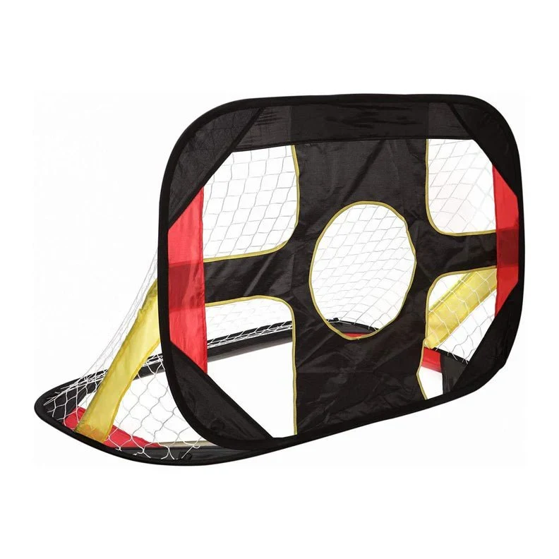 2-In-1 Kids Pop-Up Football Soccer Goal Net, 40in x 28in x 28in, Black - With Portable Bag - Image 5 2-In-1 Kids Pop-Up Football Soccer Goal Net, 40in x 28in x 28in, Black - With Portable Bag - Image 5