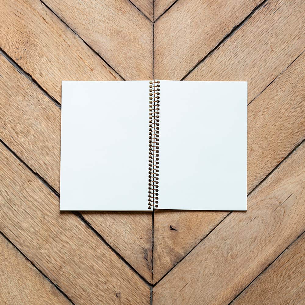 Carnet A5 à spirale - Kraft & Vert