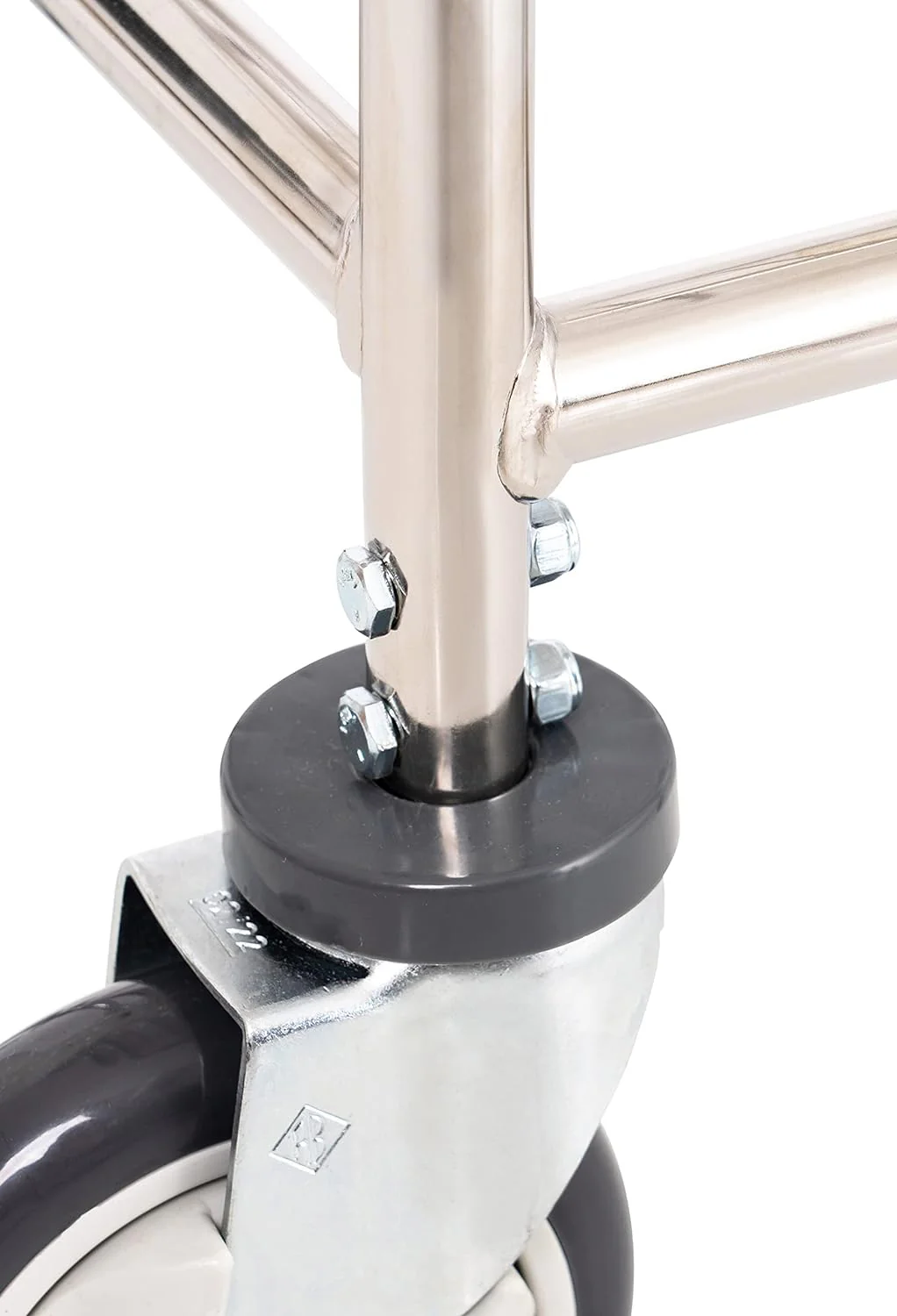 2025 Heavy Duty Wire Laundry Cart with Double Rod Rack