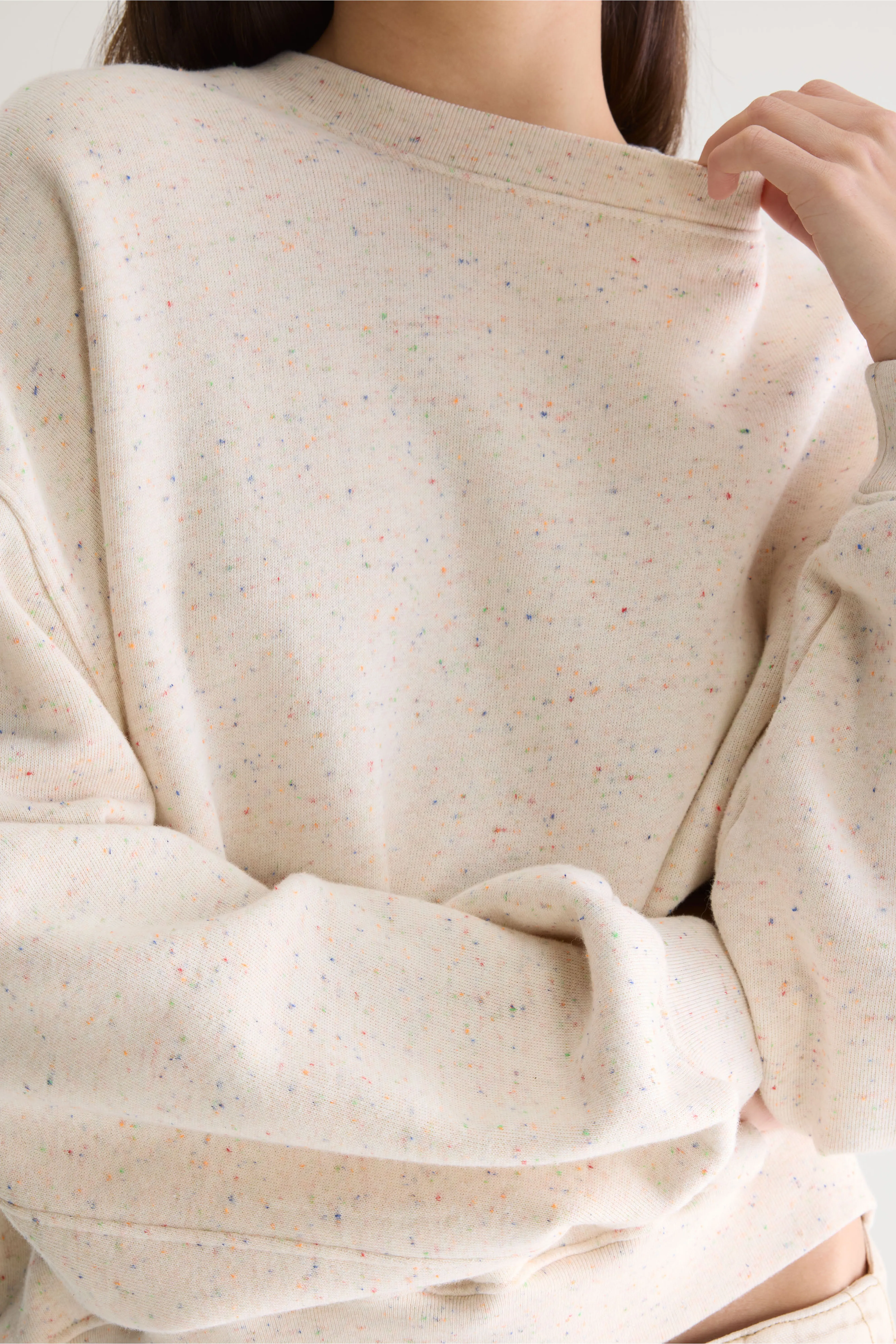 Bellerose Fancy cropped crewneck sweatshirt (261 / W / COMBO C)