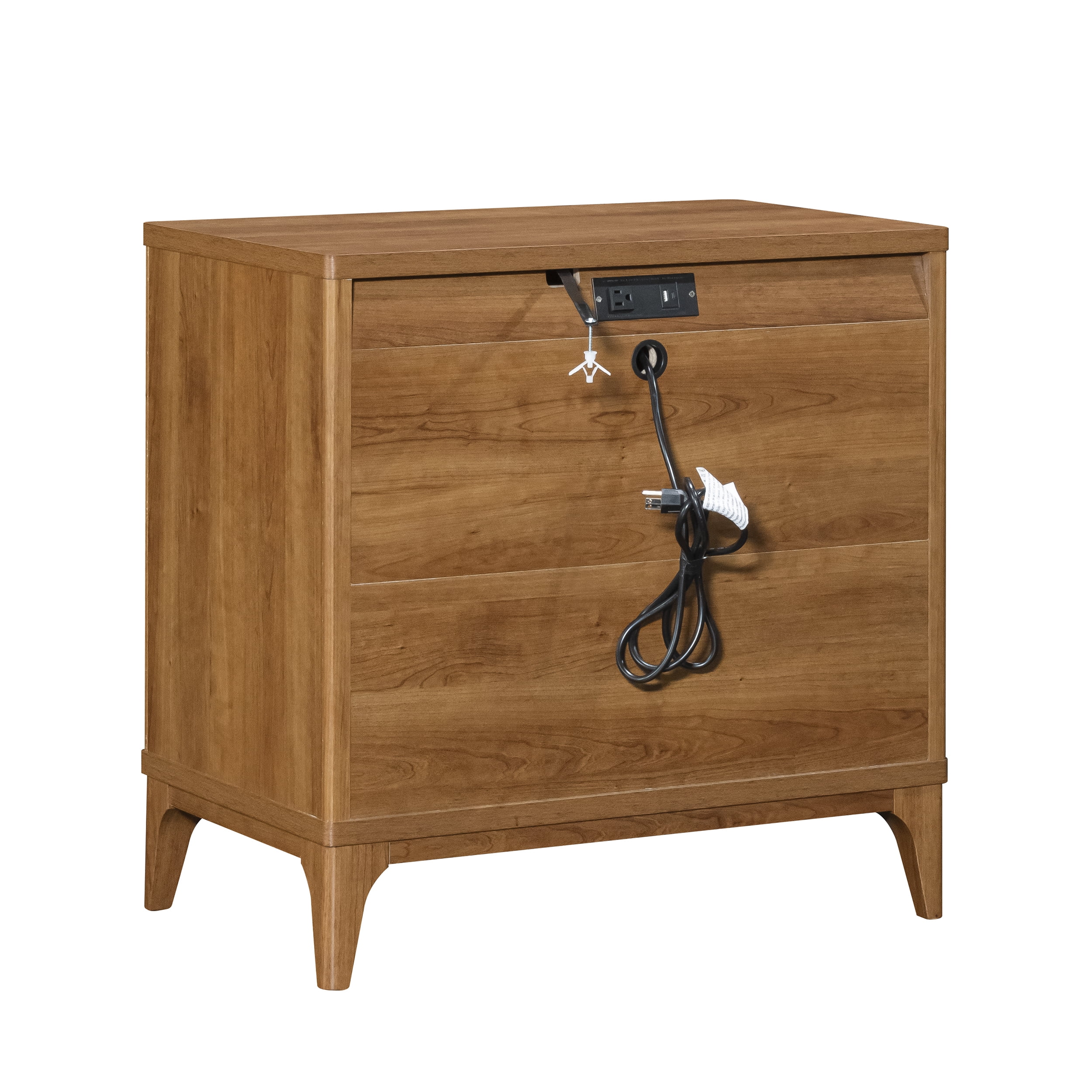 Better Homes & Gardens Greyson 3-Drawer Nightstand with USB, Acorn Finish - Image 9