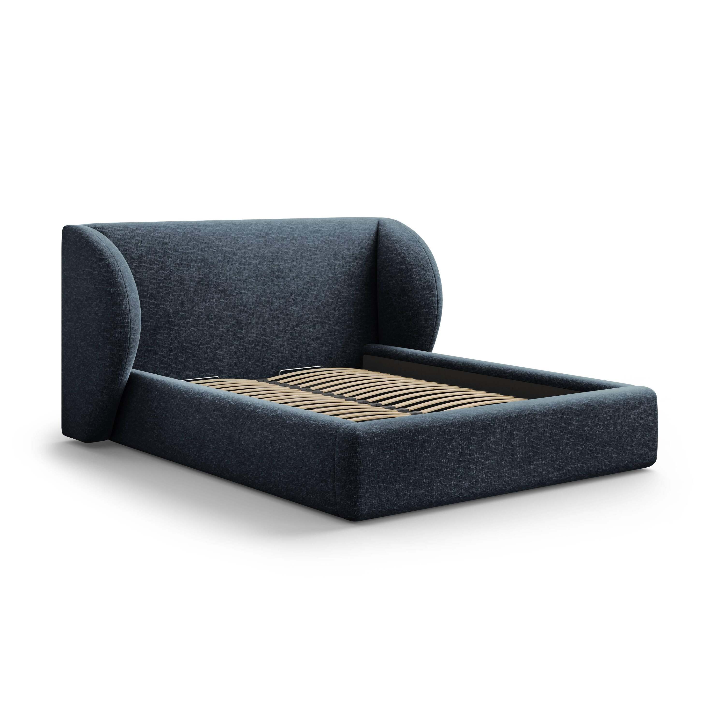 Micadoni Bedframe Miley met Opbergruimte - 200 x 200 cm - Chenille - K