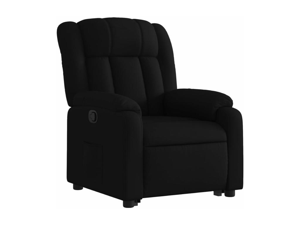 Sillón reclinable elevable tela negro