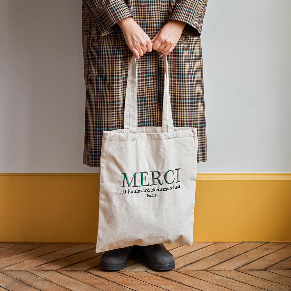 Merci - Tote Bag en coton - Merci 111 Vert