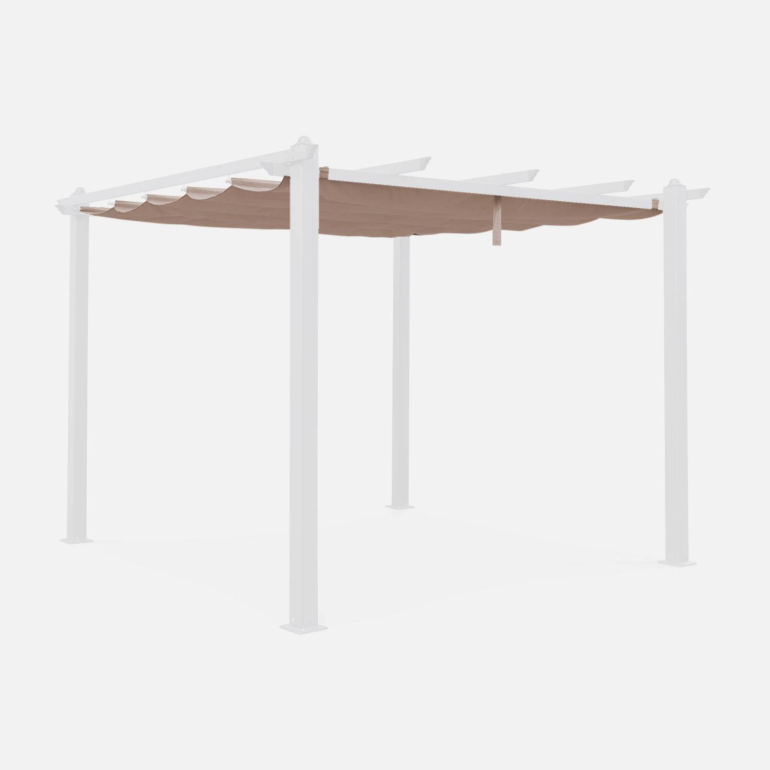 Cubierta de pérgola Condate - Techo de repuesto para pérgola 3x3m