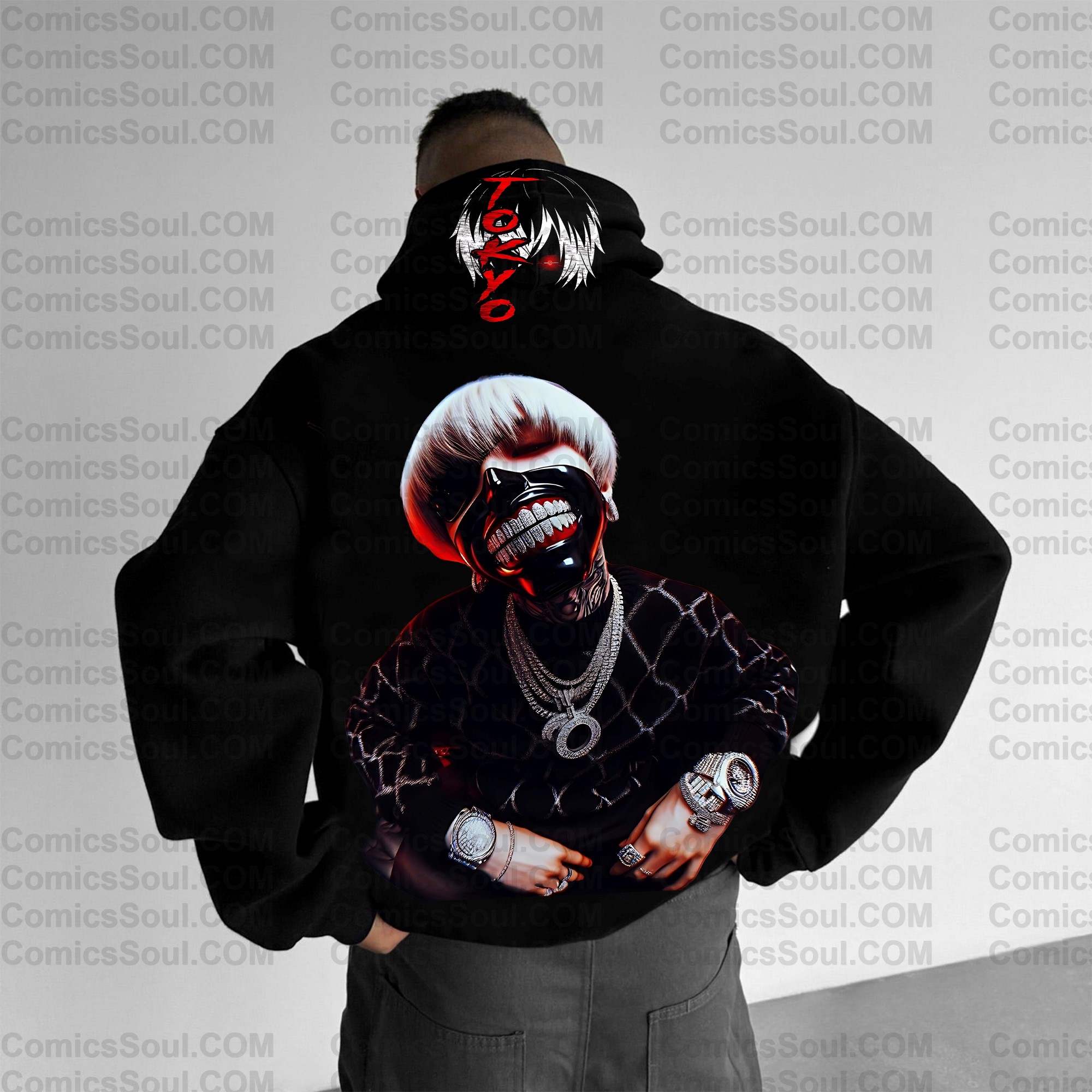 Unisex Anime Graphic Streetwear Wintage Plush Hoodie