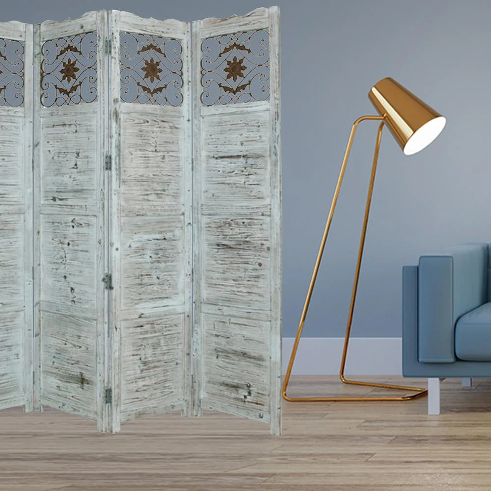 1" x 76" x 84" Blue Wood Screen - image 2