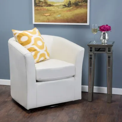 Christopher Knight Home Daymian Swivel Club Chair - Dimensions: 29" D x 30.2" W x 30.5" H
