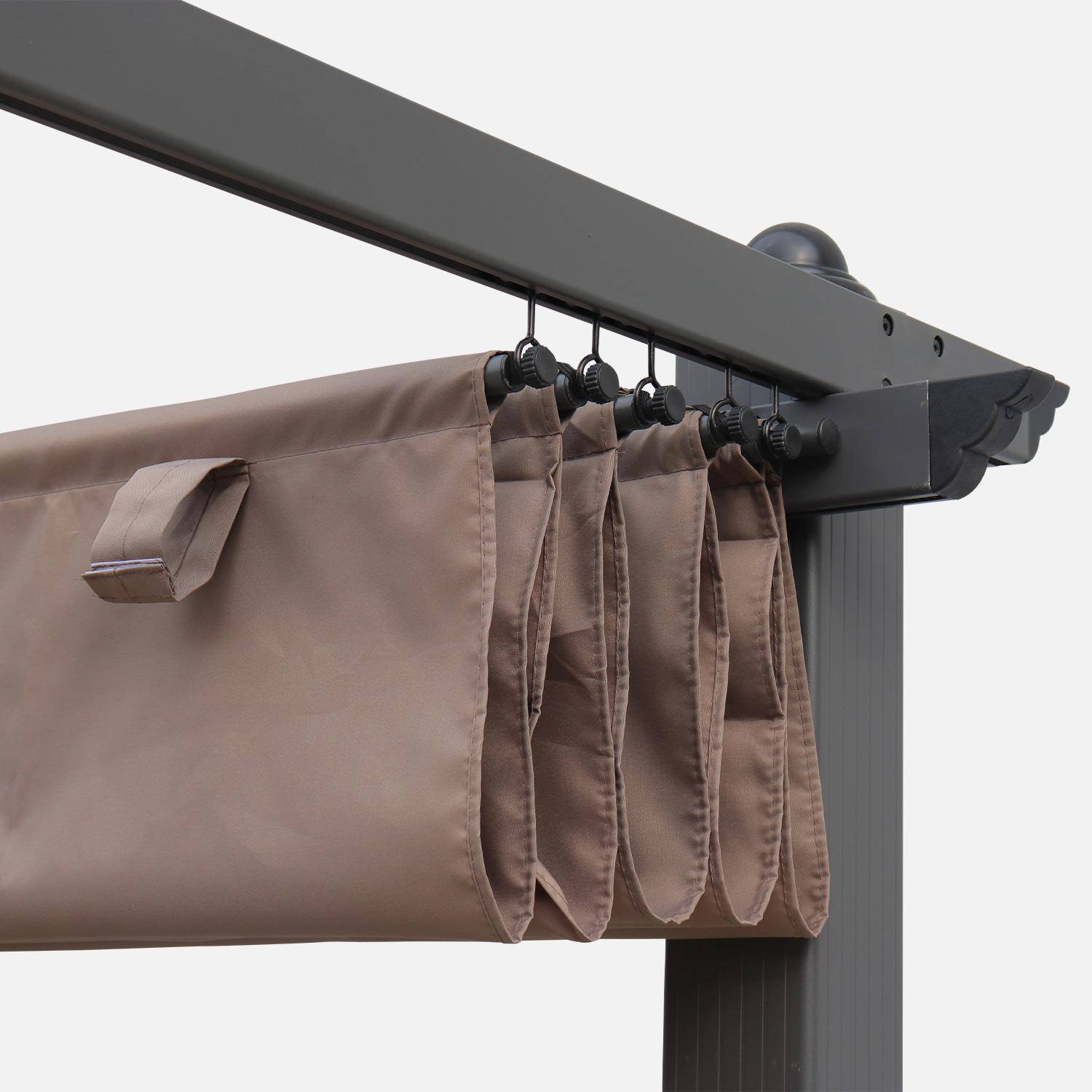 Cubierta de pérgola Condate - Techo de repuesto para pérgola 3x4m