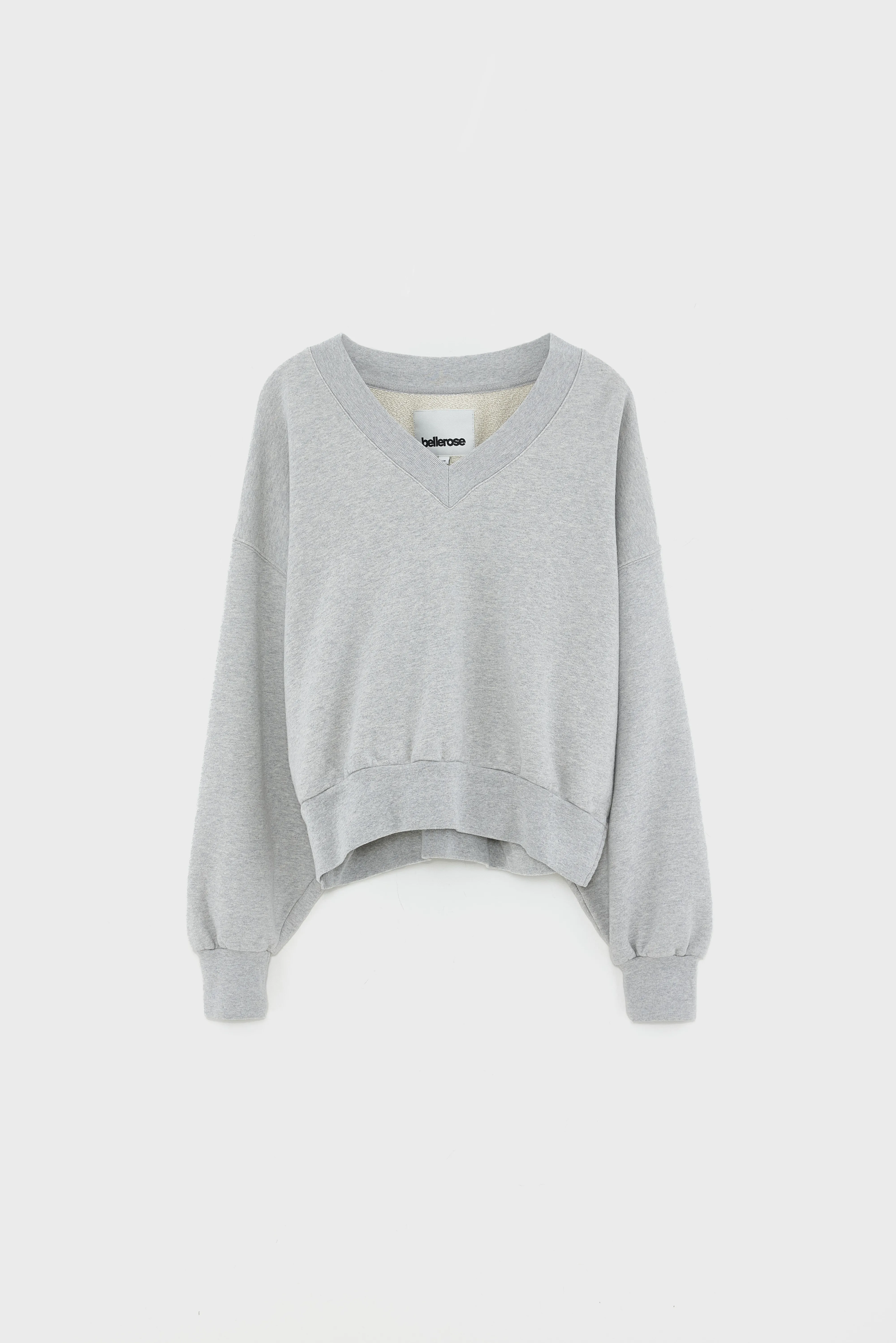 Bellerose Varola v-neck grey sweatshirt (252 / W / H. GREY)