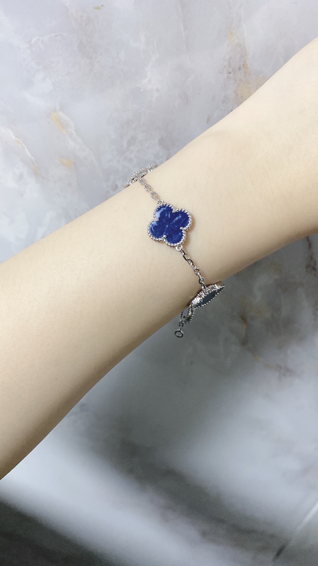 VCA Pietersite Vintage Alhambra Bracelet, 5 Motifs - Original Replica Club