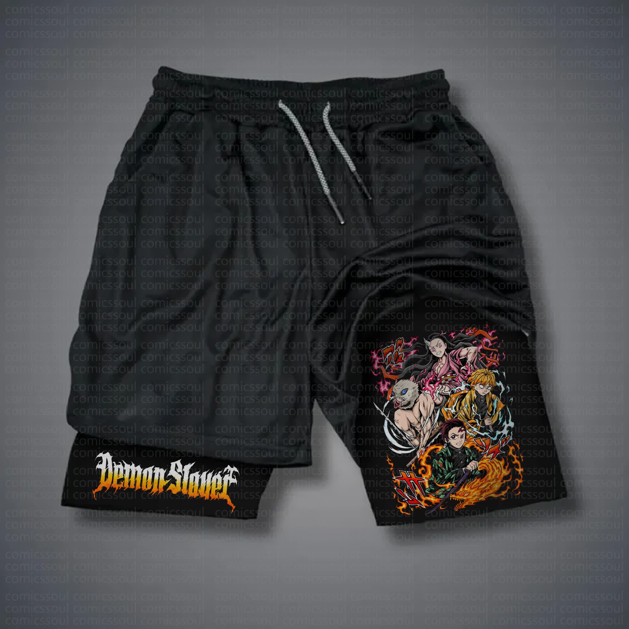 Unisex Casual Anime Streetwear Shorts 丨Comicssoul
