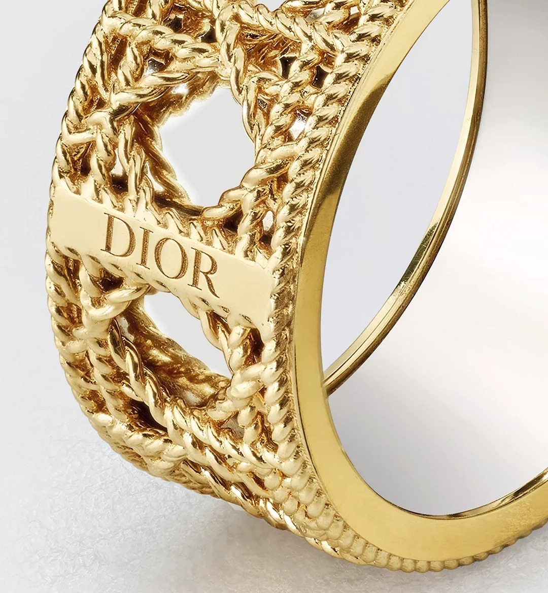 Replicate My Dior Ring Yellow Gold and White Gold(1:1 replica) - Original Replica Club