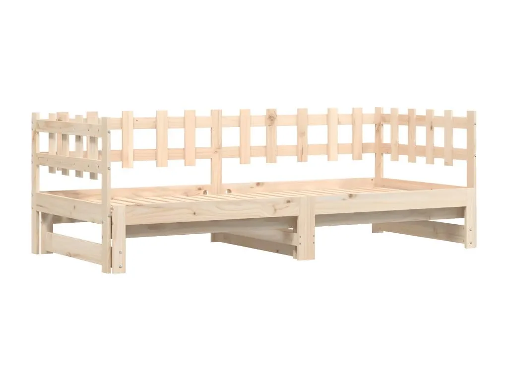 Sofá cama extraíble Sancaldeco maciza de Sancaldeco 2x(80x200) cm 12861PNKC