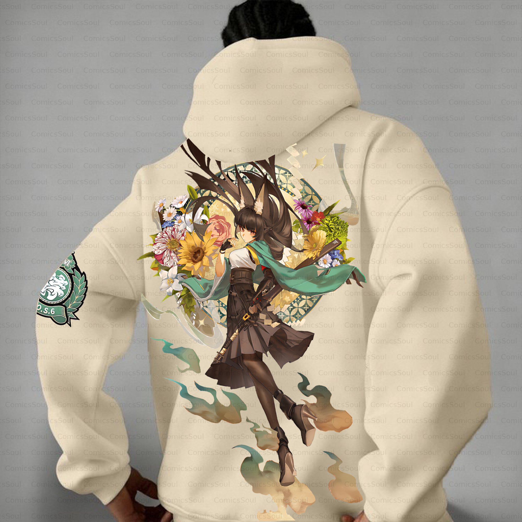 Unisex Anime Inspired Vintage Plush Hoodie
