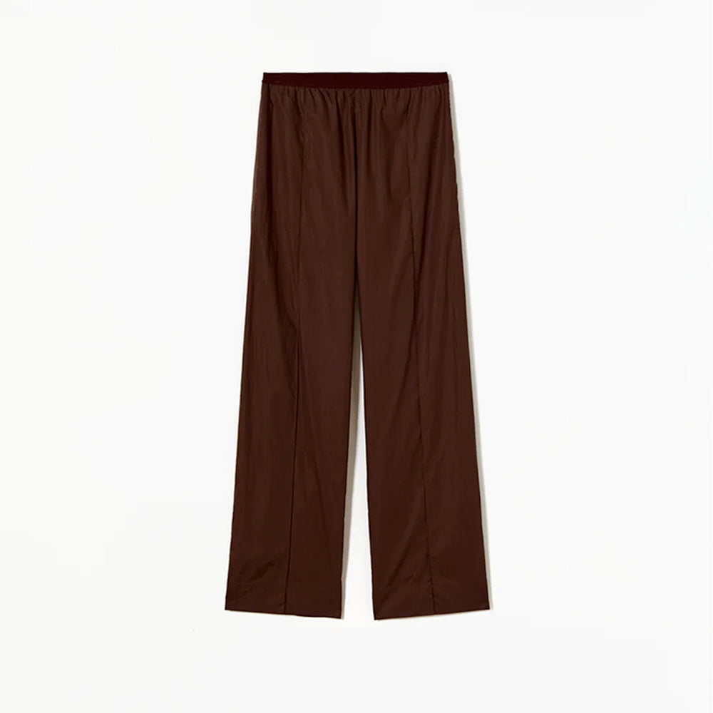 PLAN C - Pantalon Wide Leg - Café