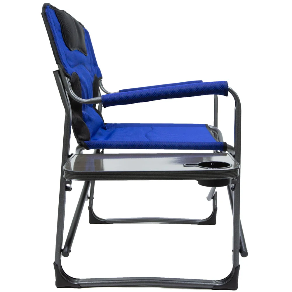 Ozark Trail Camping Director Chair XXL, Blue, Adult, 10lbs - Image 8