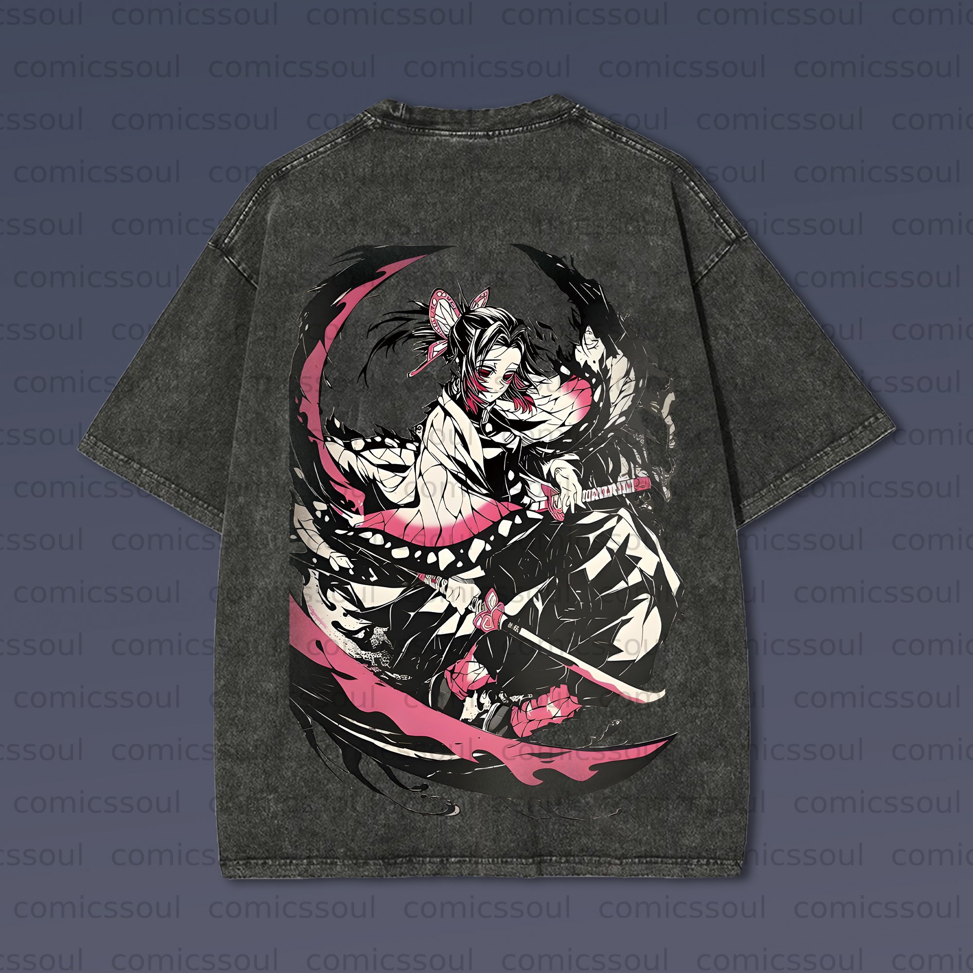 Vintage 3D Direct Inkjet Printed Washed Unisex T-Shirt