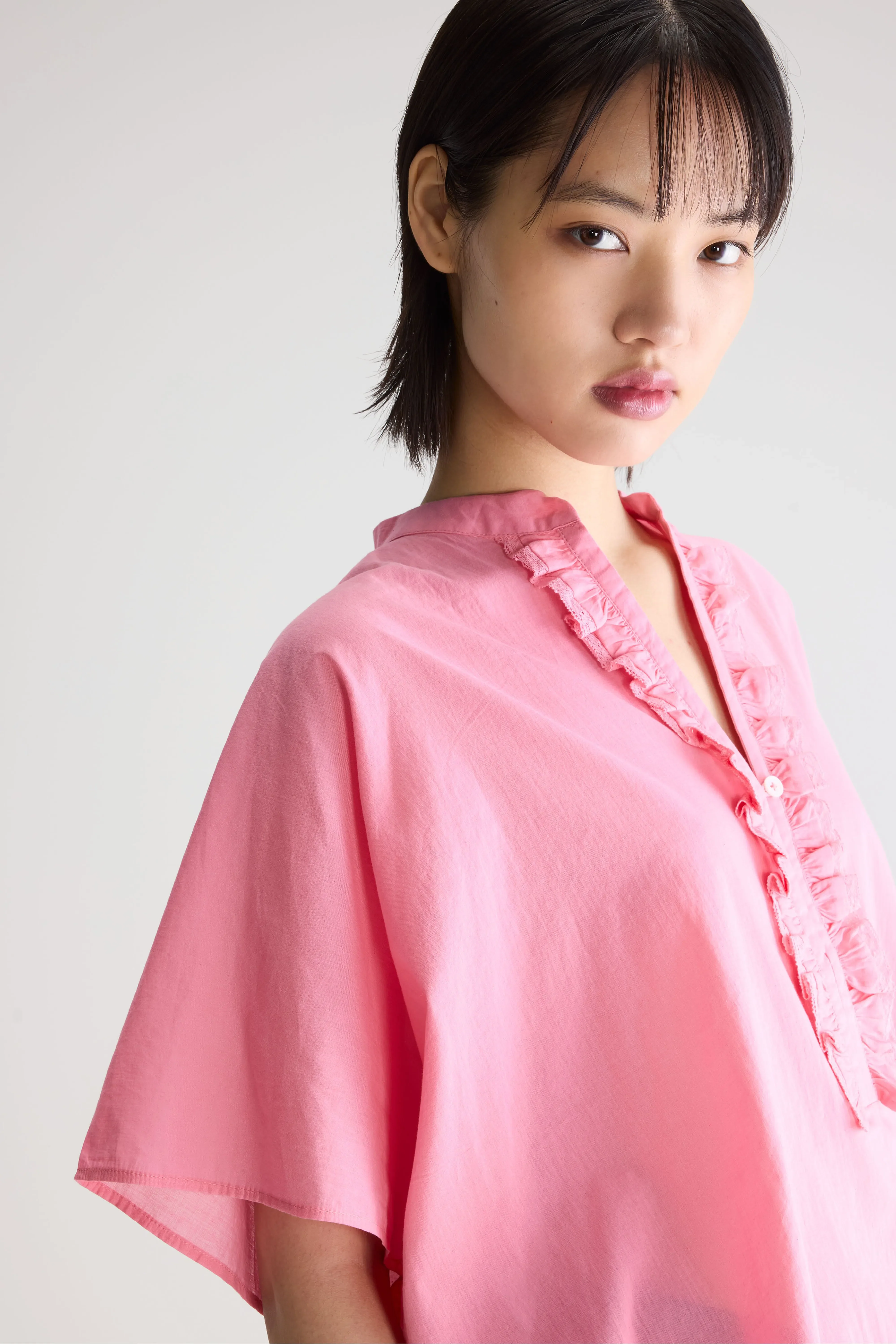 Bellerose Dahlia ruffled blouse (261 / W / GERANIUM)