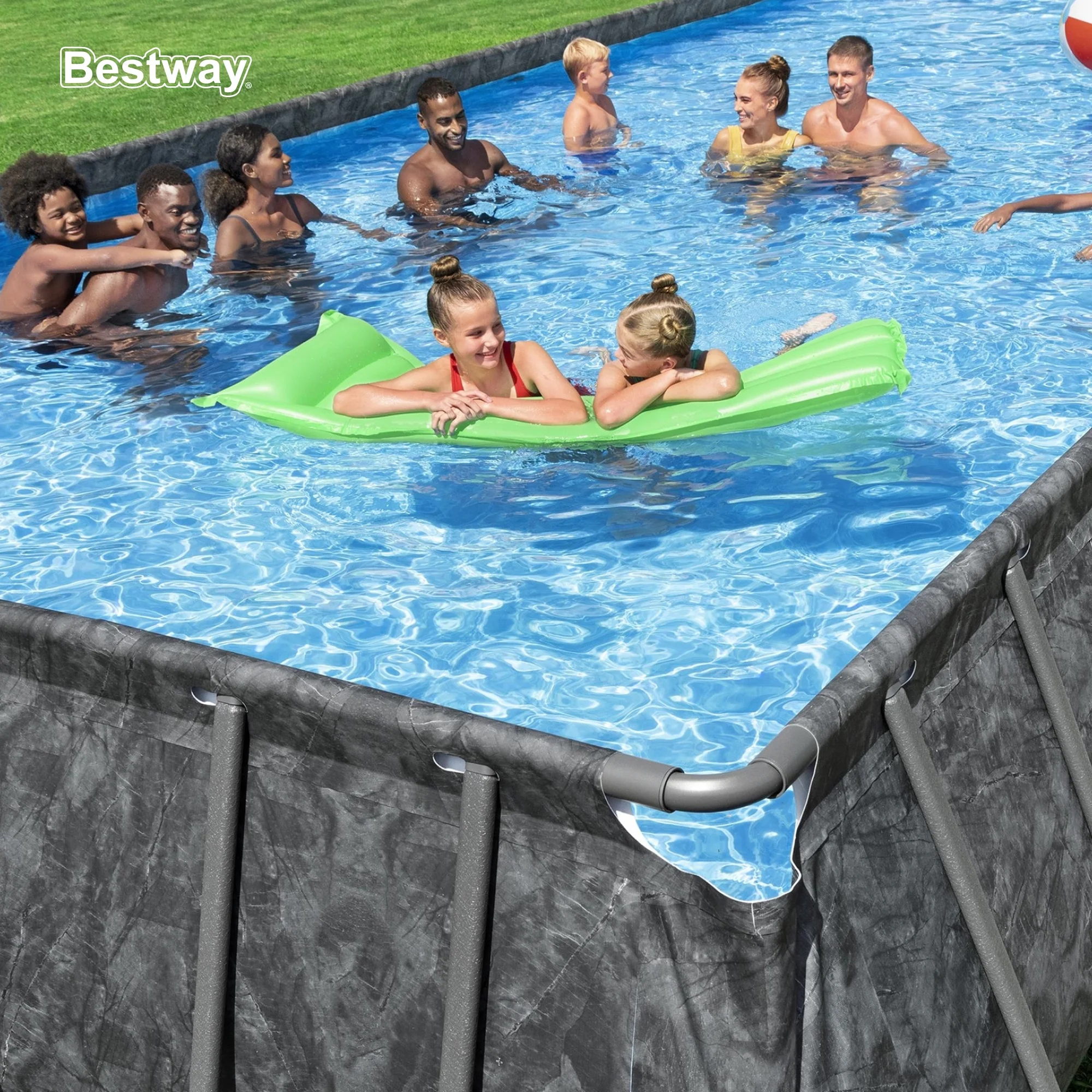 Bestway APX 365 31'4" x 16' x 52" Rectangular Above Ground Swimming Pool - image 8