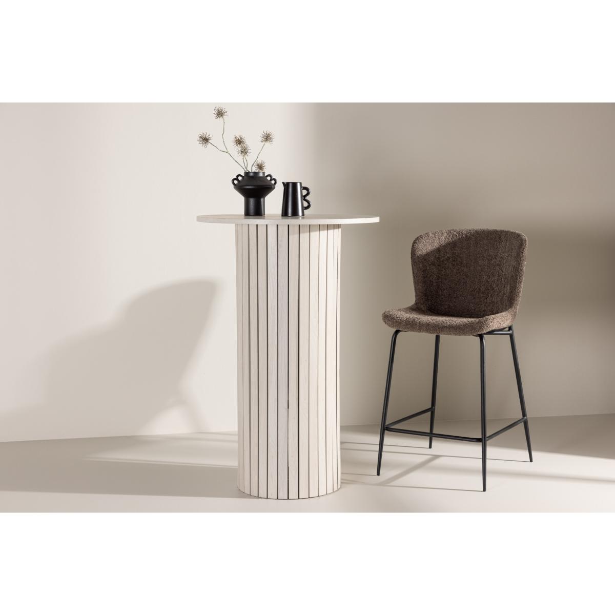 Svea - Niko ronde bartafel - ø70 cm - whitewash