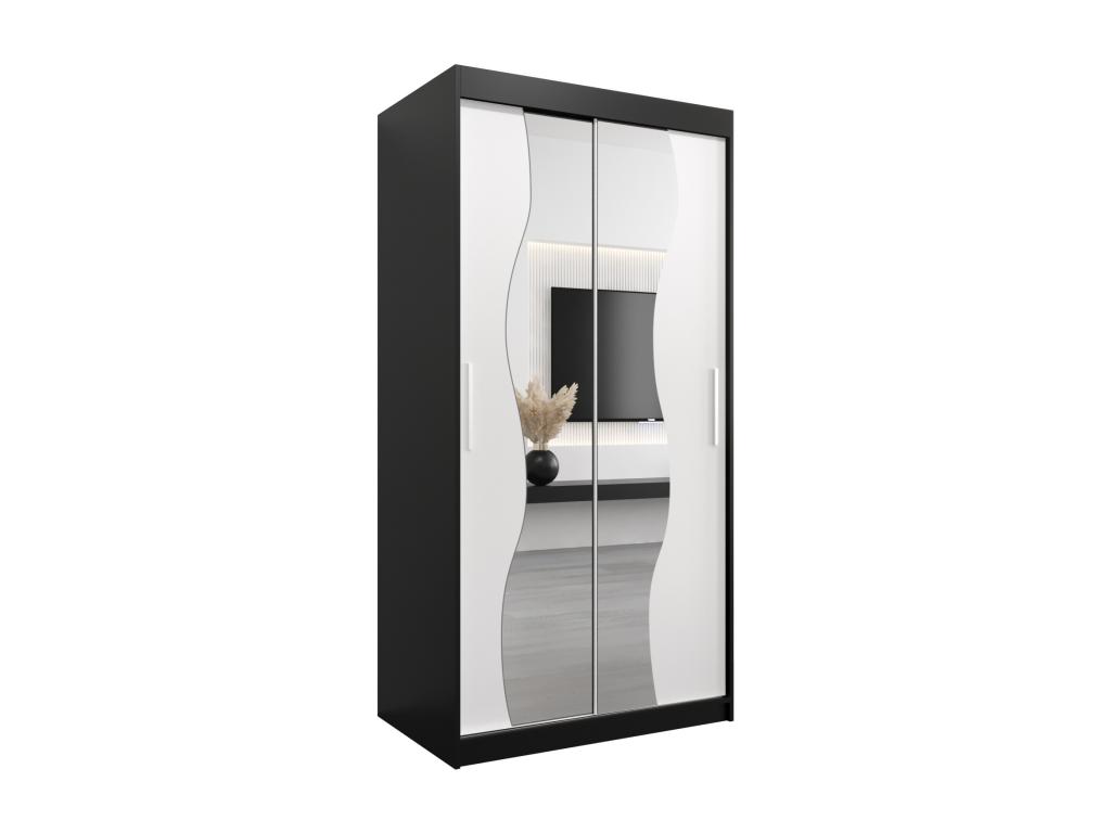 ARMARIO MADRYT DE PUERTAS CORREDERAS 200/100/62 2 puertas (negro/Lujodec)