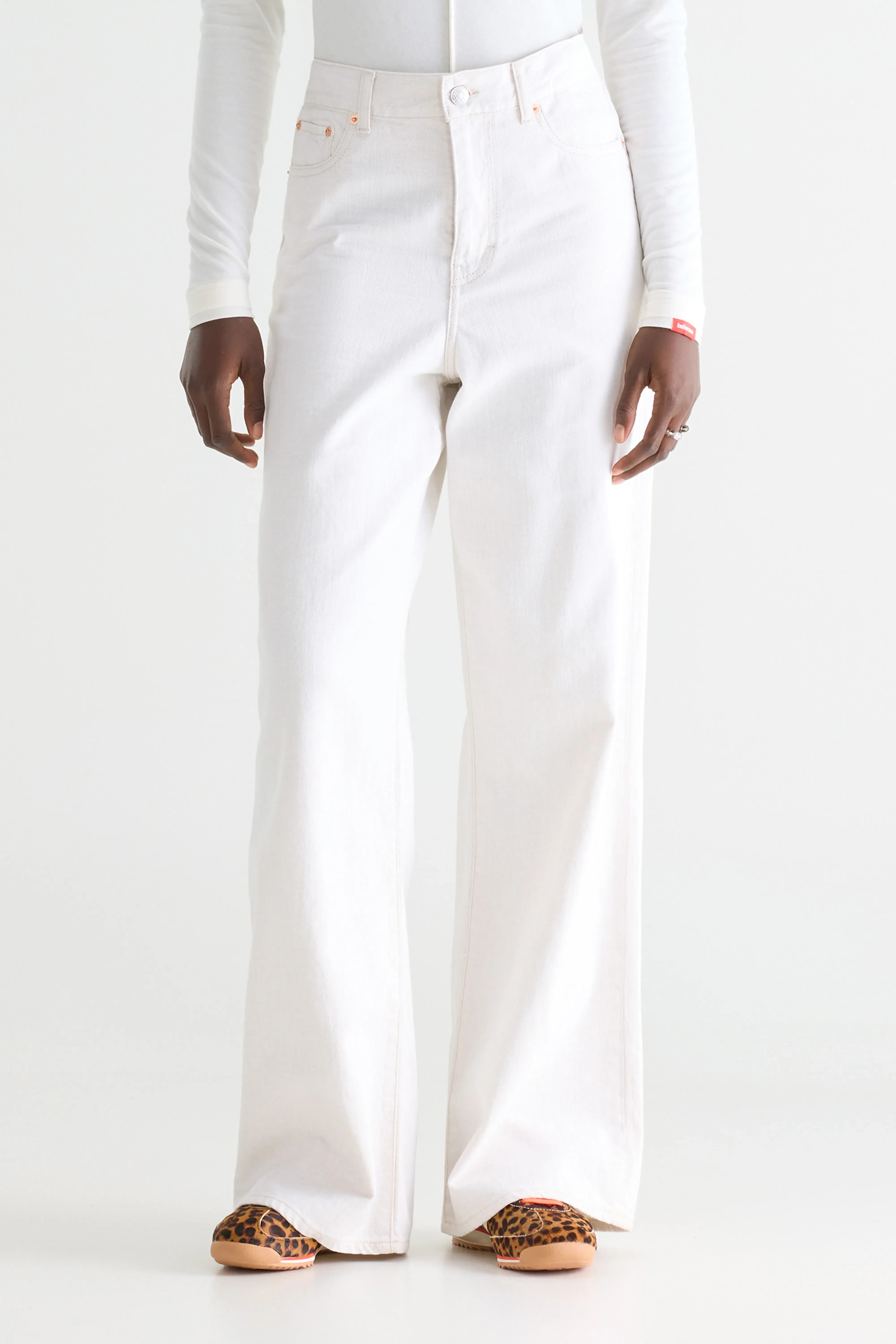 Bellerose Denim N. 64 - Wide white jeans (242 / W / VINTAGE WHITE)