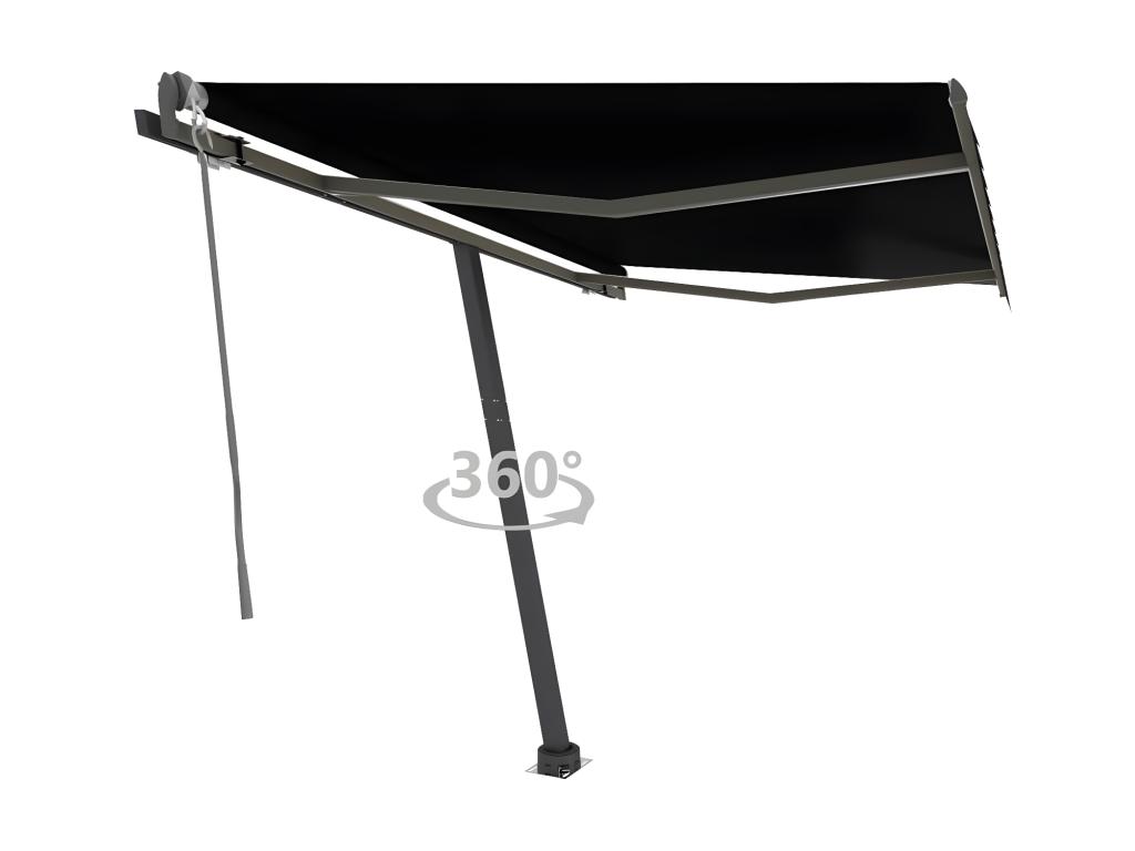 Toldo automático a pie 300x250 Antracita